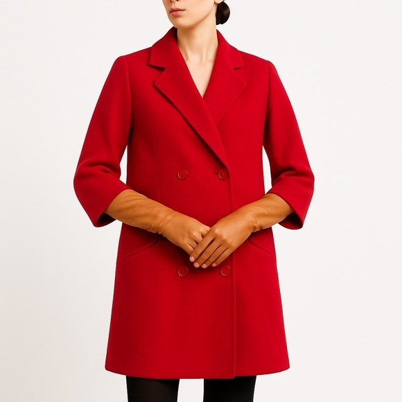 forecaster of boston Jackets & Blazers - Forecaster of Boston vintage wool coat tailored doublebreasted topper size 12
